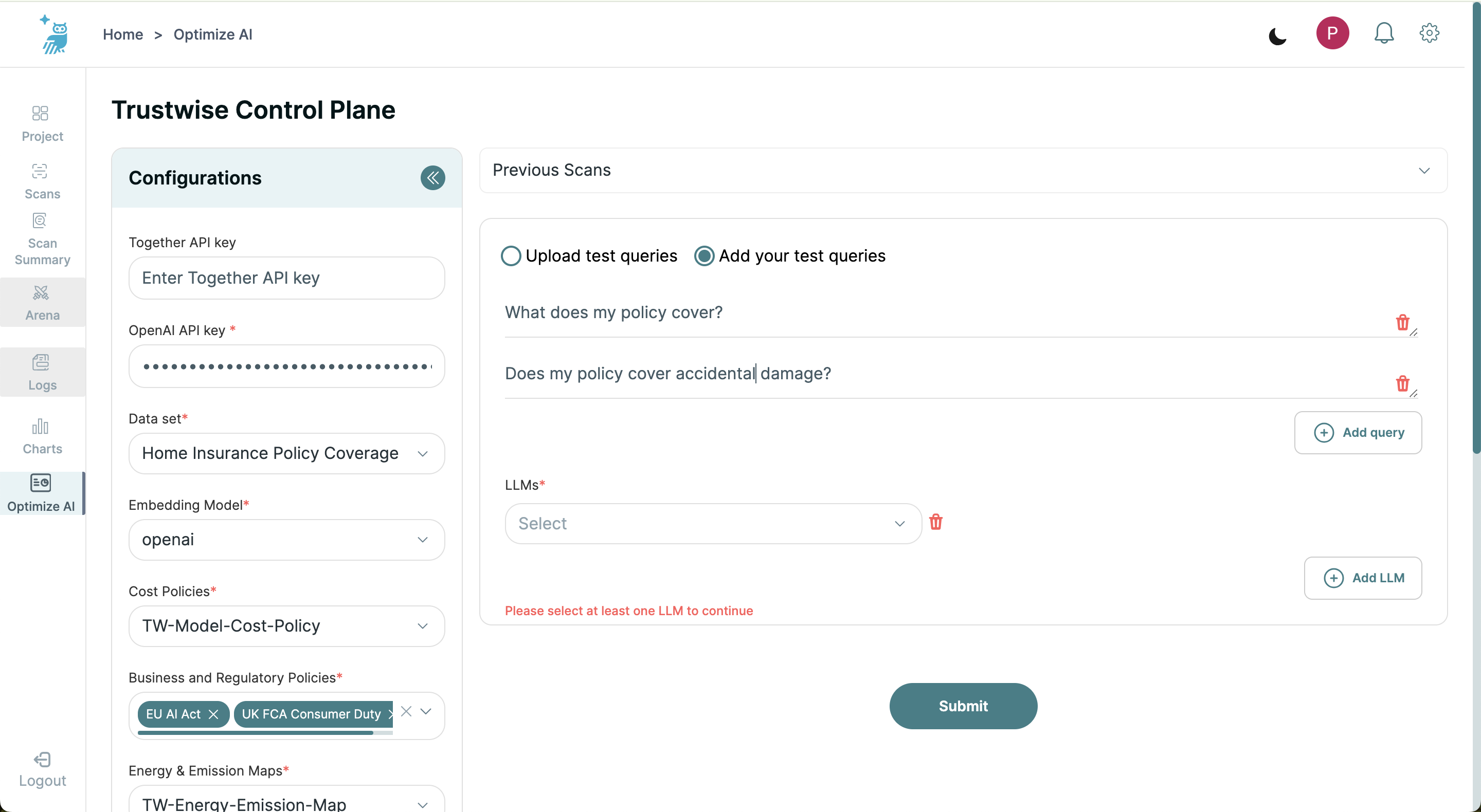 Upload Queries