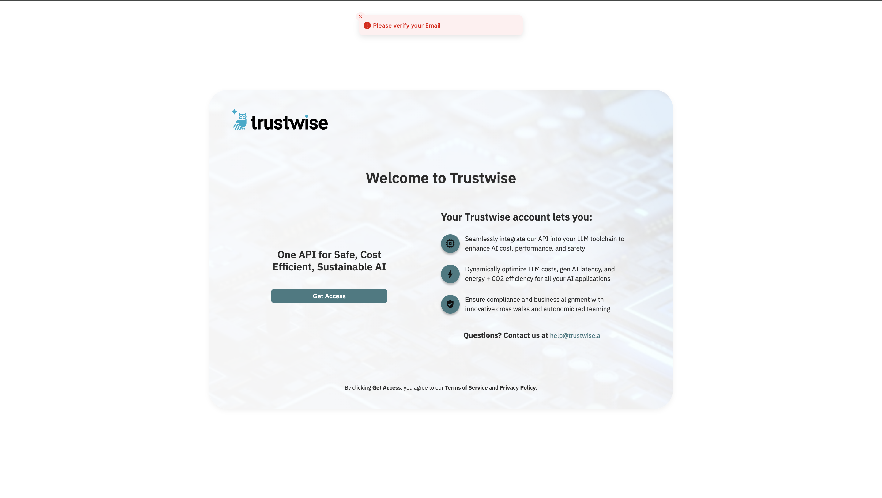Email Verification